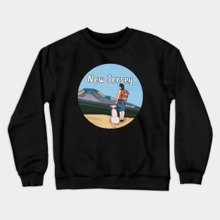 Hiking New Jersey Crewneck Sweatshirt